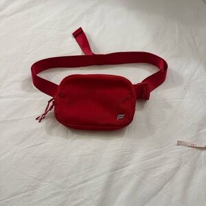 Fabletics Red Belt Bag with Logo